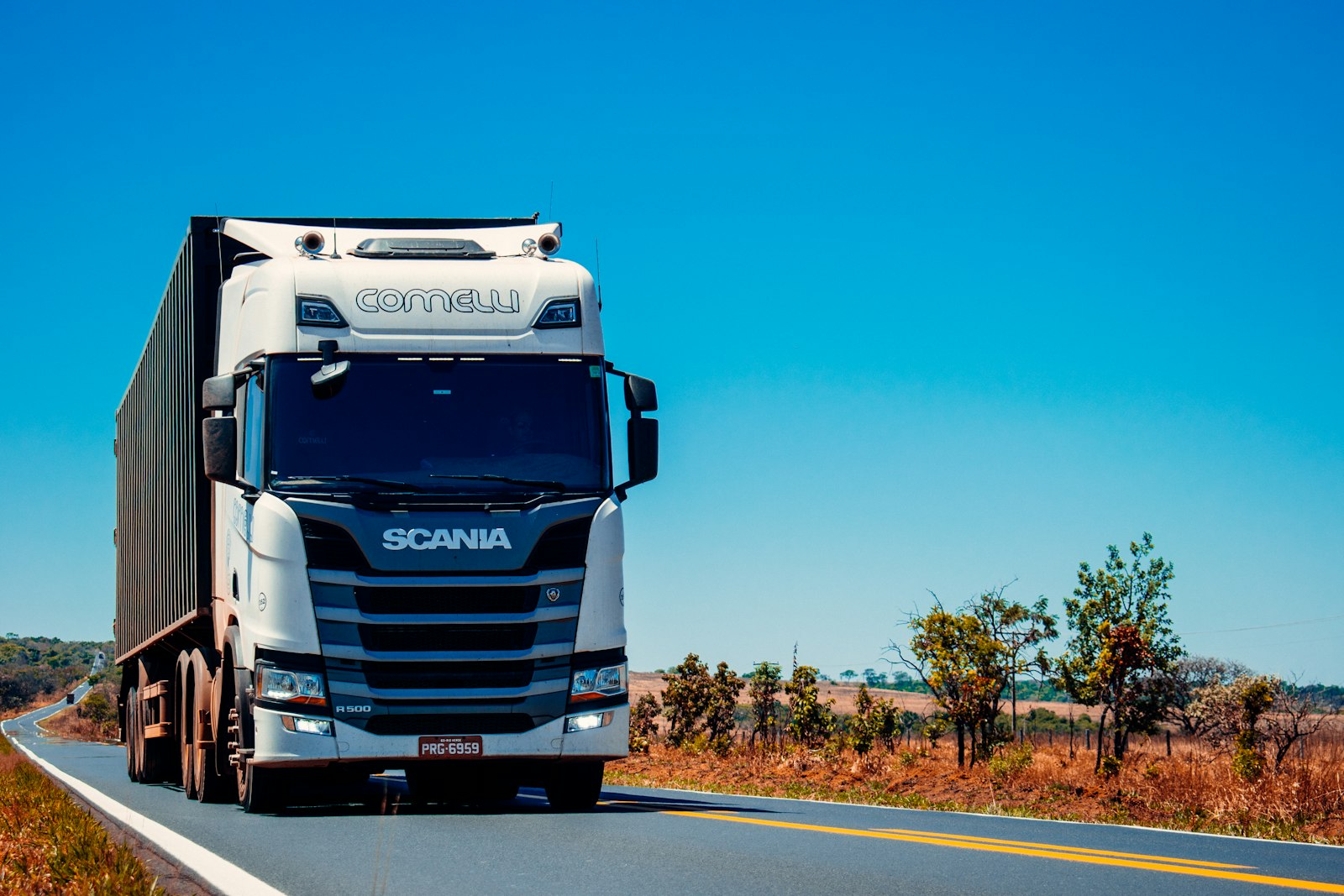 Highway freight transportation trucks